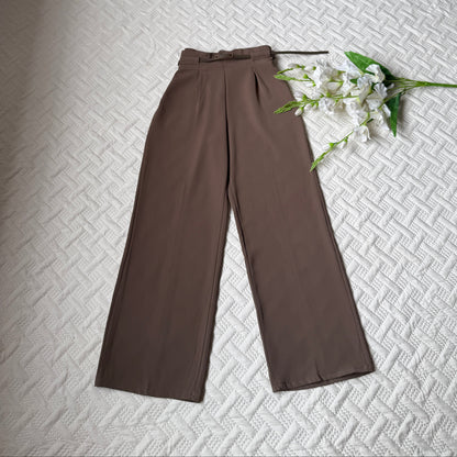 High Waist Belted Pants