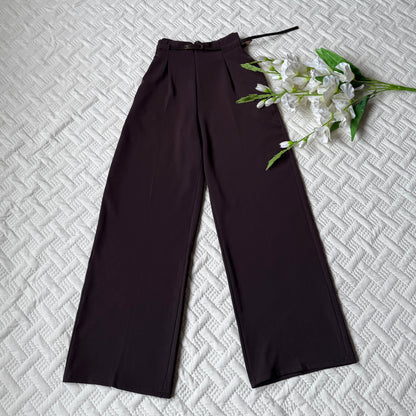 High Waist Belted Pants