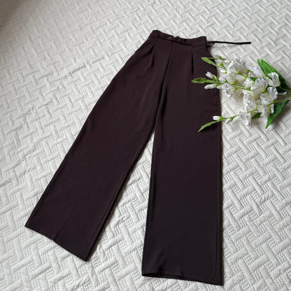 High Waist Belted Pants