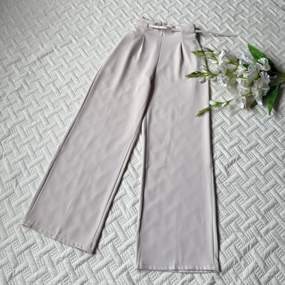 High Waist Belted Pants