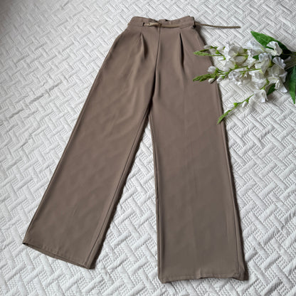 High Waist Belted Pants