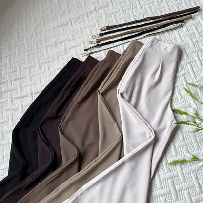 High Waist Belted Pants