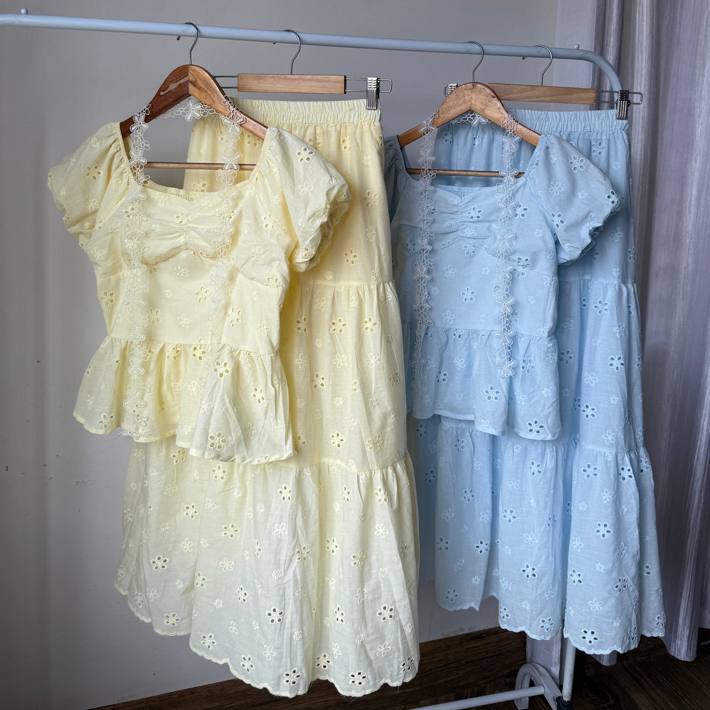 Beautiful Eyelet cotton co-ord set