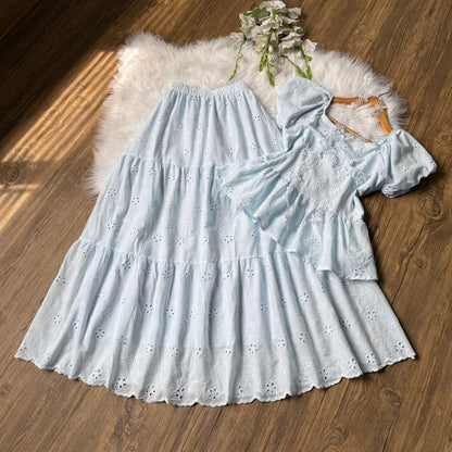 Beautiful Eyelet cotton co-ord set