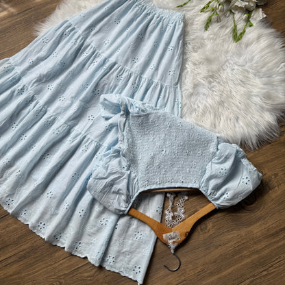 Beautiful Eyelet cotton co-ord set