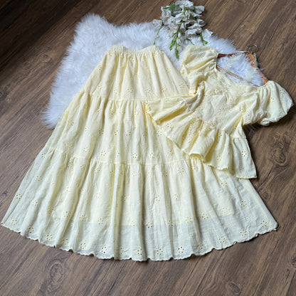 Beautiful Eyelet cotton co-ord set