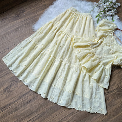 Beautiful Eyelet cotton co-ord set
