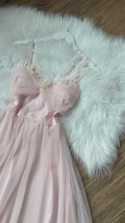 Ethereal Blossom Tulle Gown