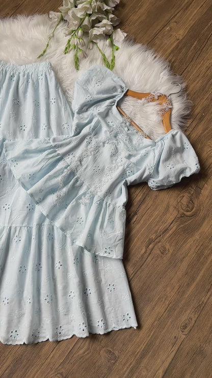 Beautiful Eyelet cotton co-ord set