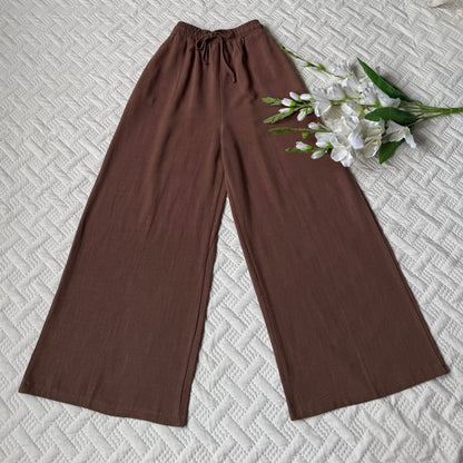 High waist linen pants