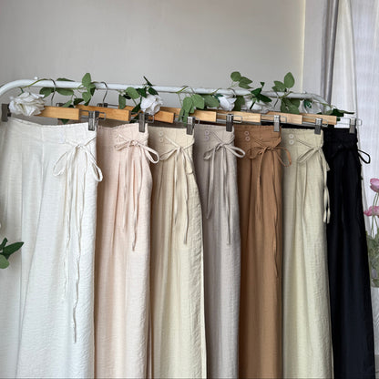 High waist linen pants
