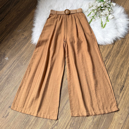 Gorgeous High waist belted Linen pants