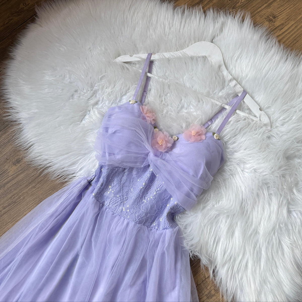 Ethereal Blossom Tulle Gown