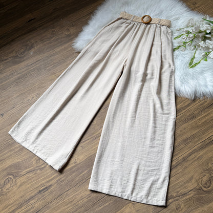 Gorgeous High waist belted Linen pants
