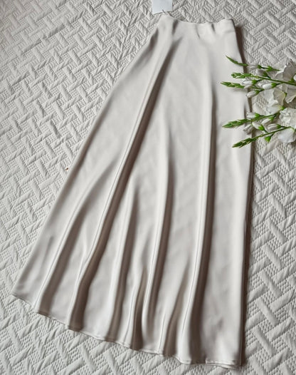 Gorgeous High waist satin skirts