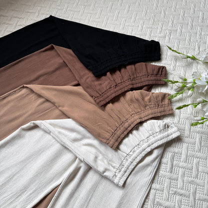 High waist linen pants