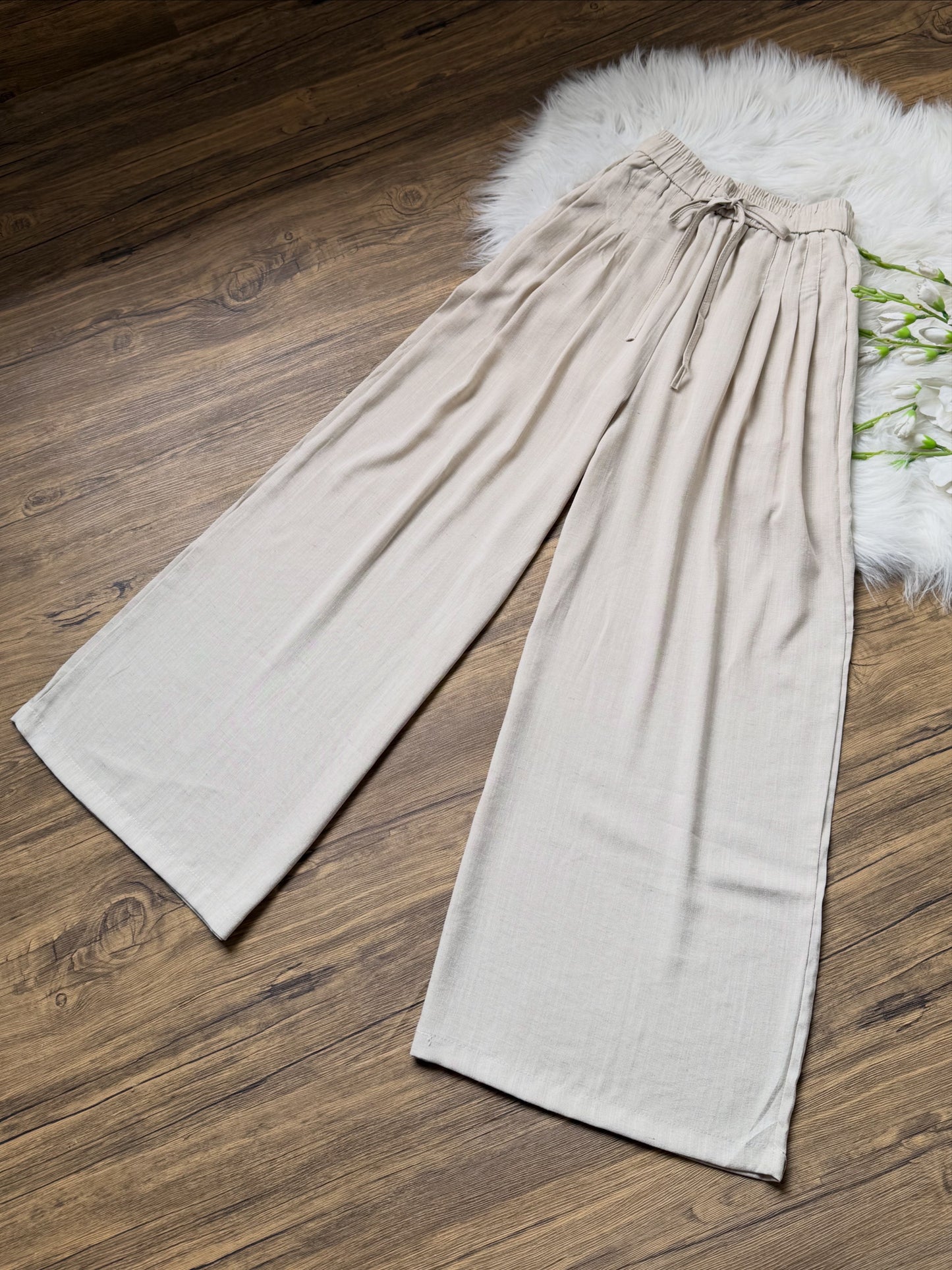 High waist Linen pants