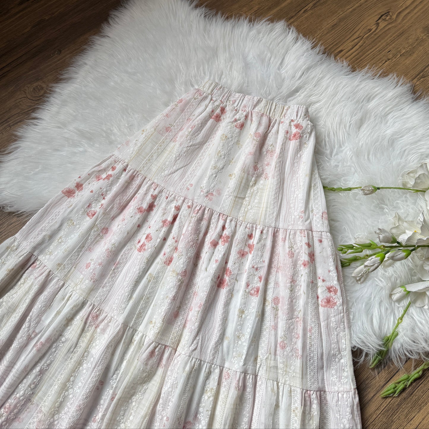 Gorgeous floral lace detailed skirts