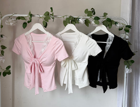 Cutest lace detailed tops