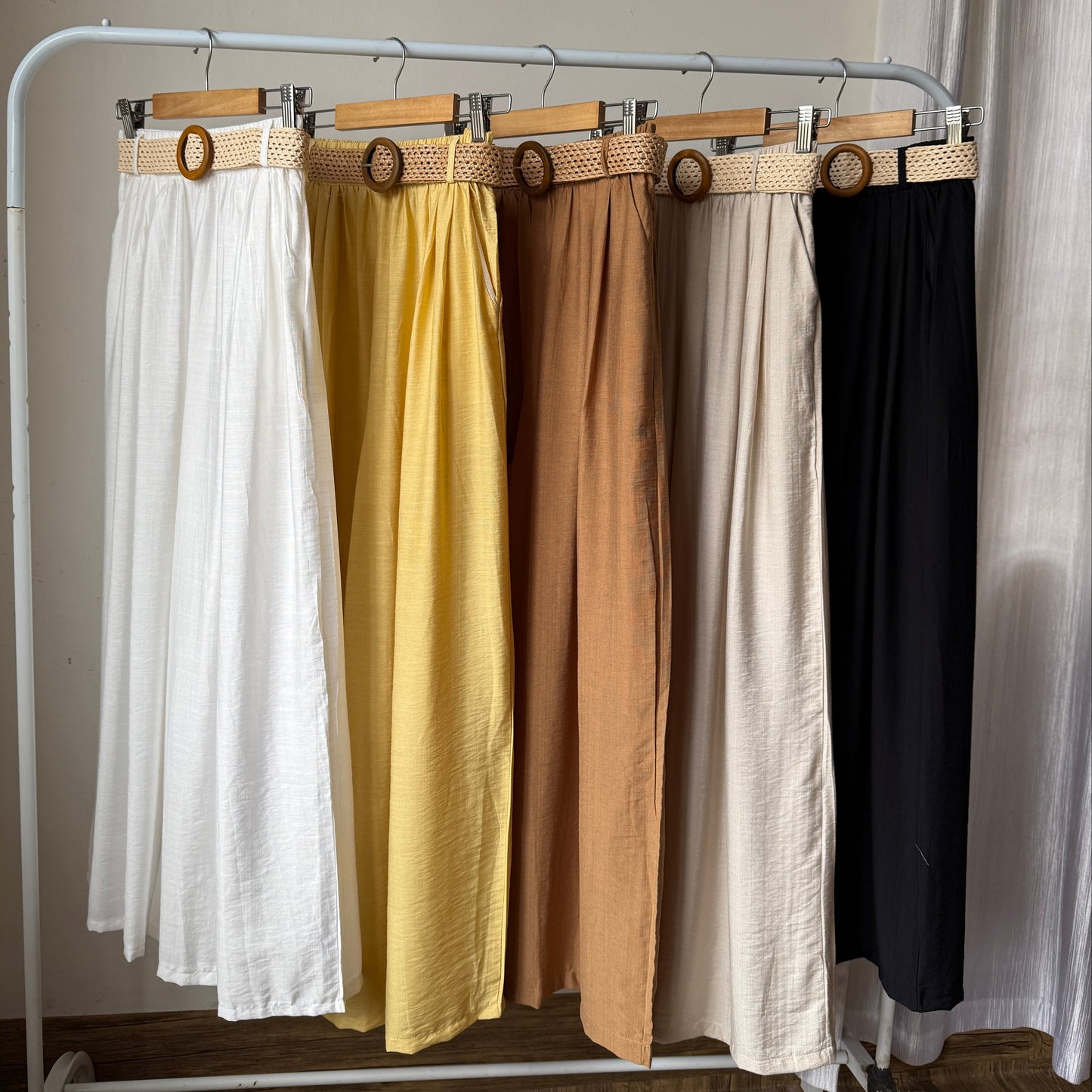 Gorgeous High waist belted Linen pants