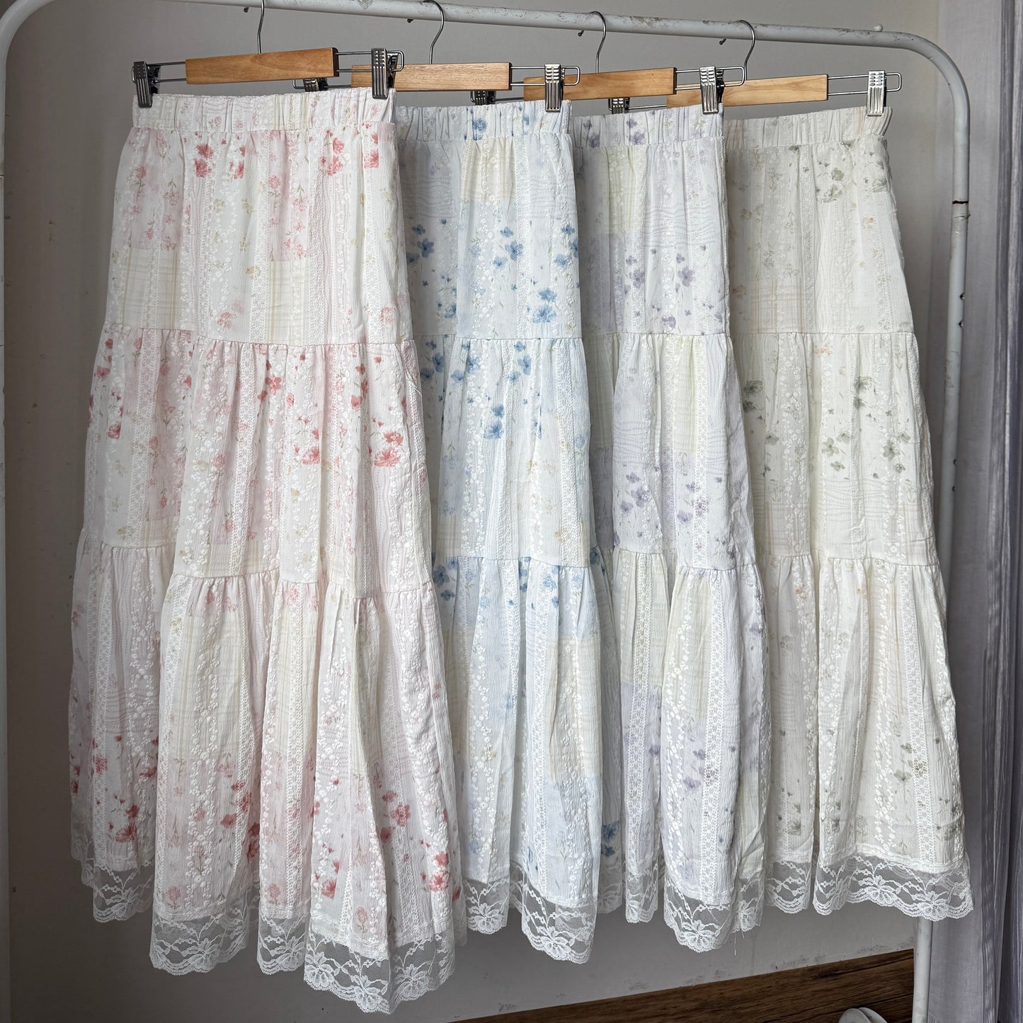 Gorgeous floral lace detailed skirts