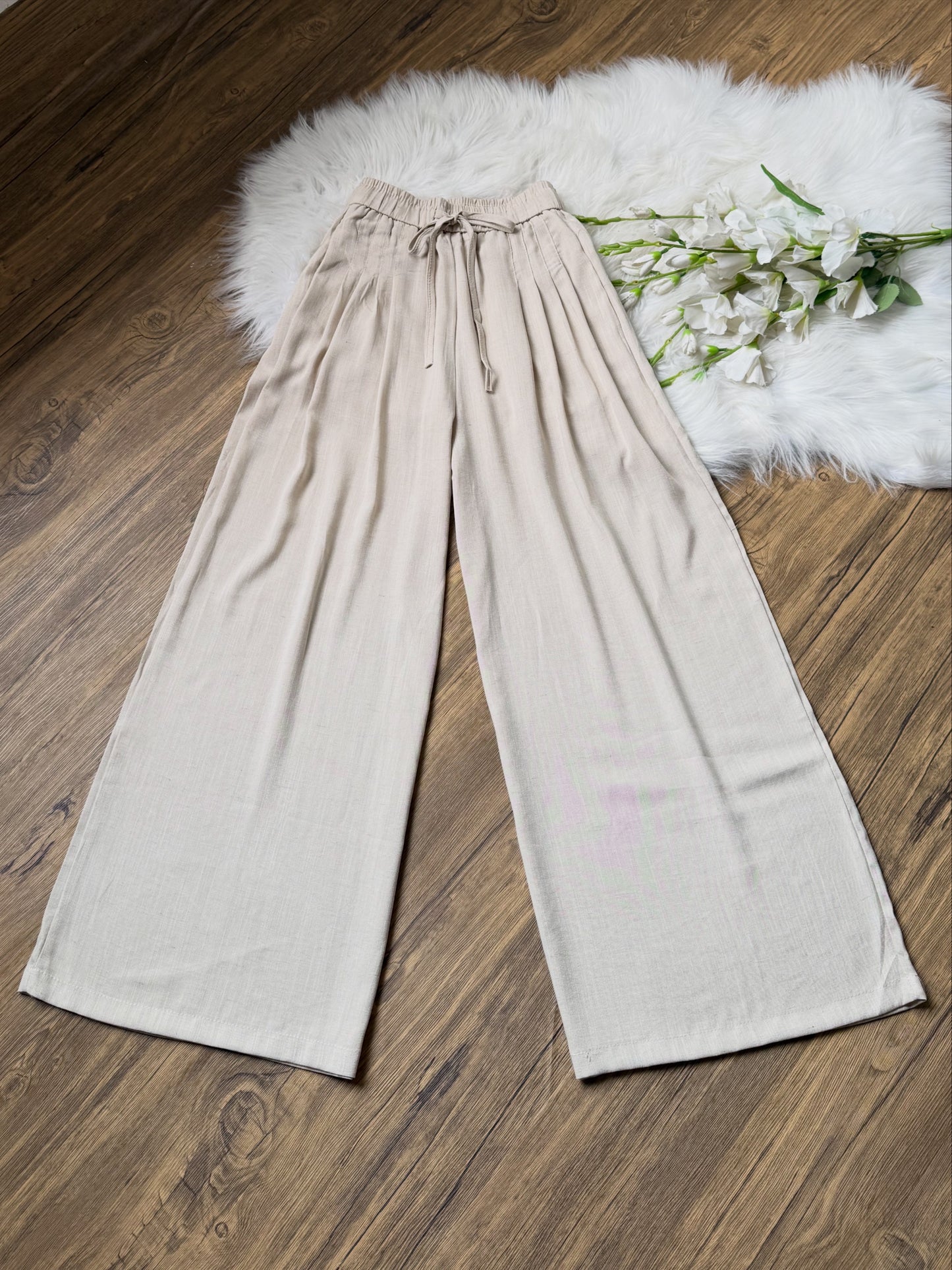 High waist Linen pants