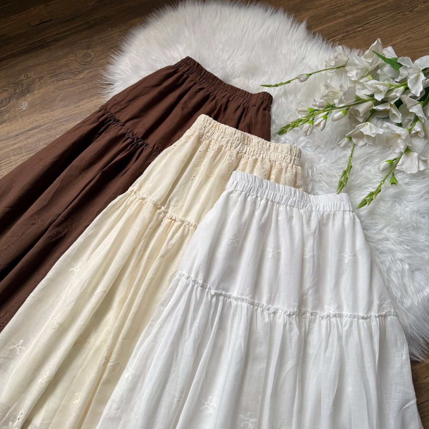 Gorgeous High waist cotton skirts