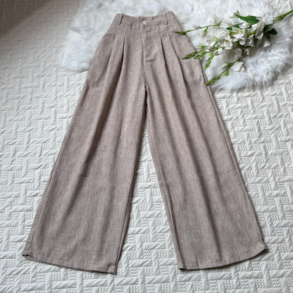 High Waist Linen Pants