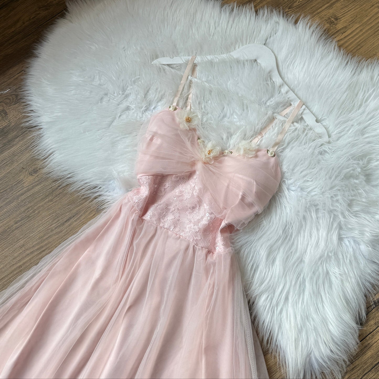 Ethereal Blossom Tulle Gown