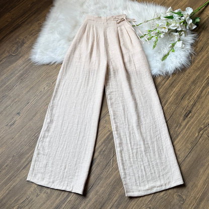 High waist linen pants