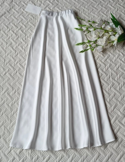 Gorgeous High waist satin skirts