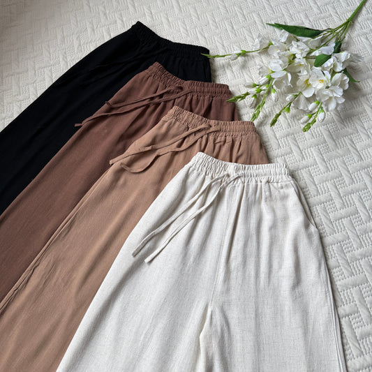 High Waist Linen Pants
