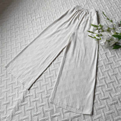 High waist linen pants