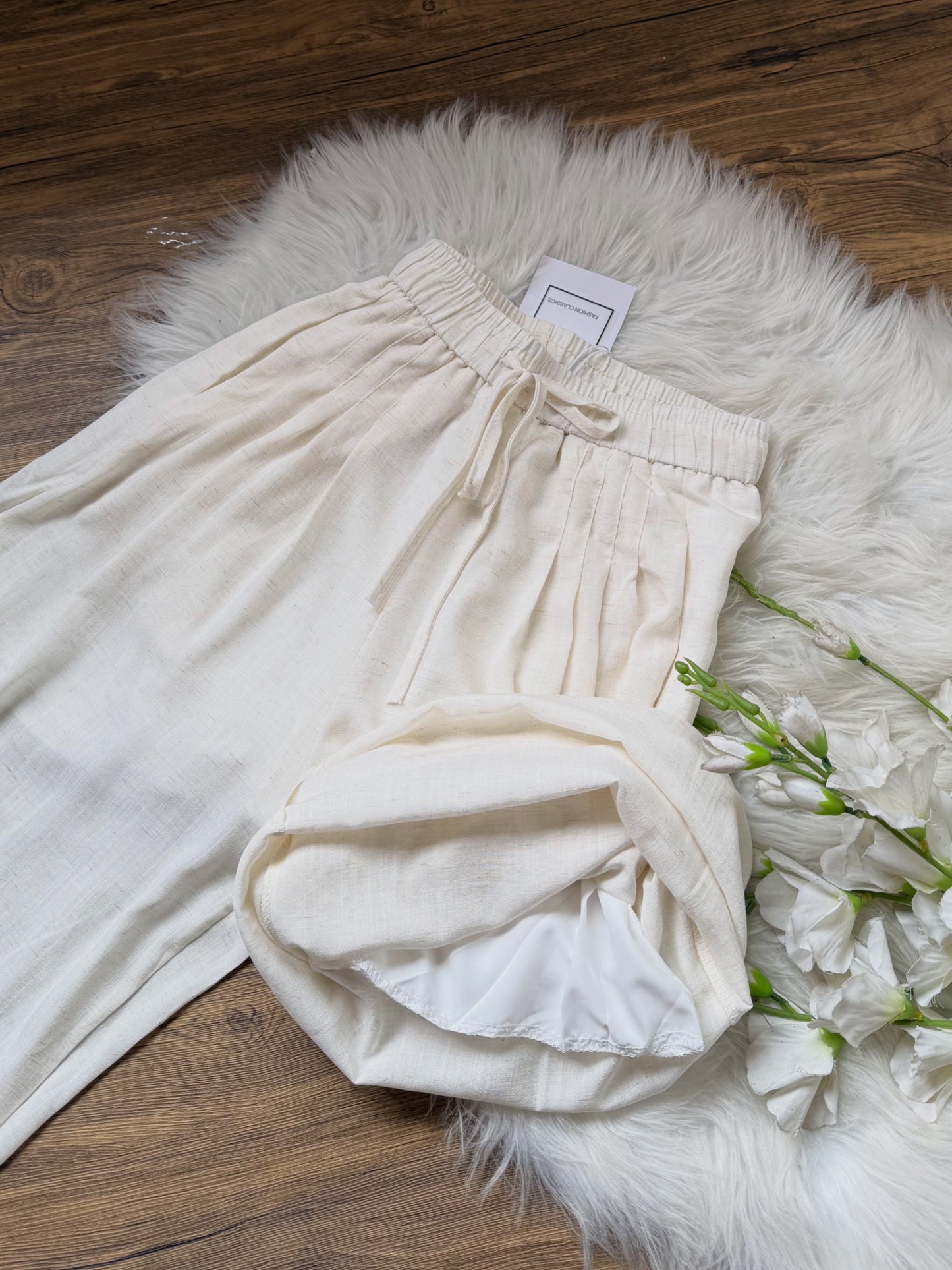 High waist Linen pants