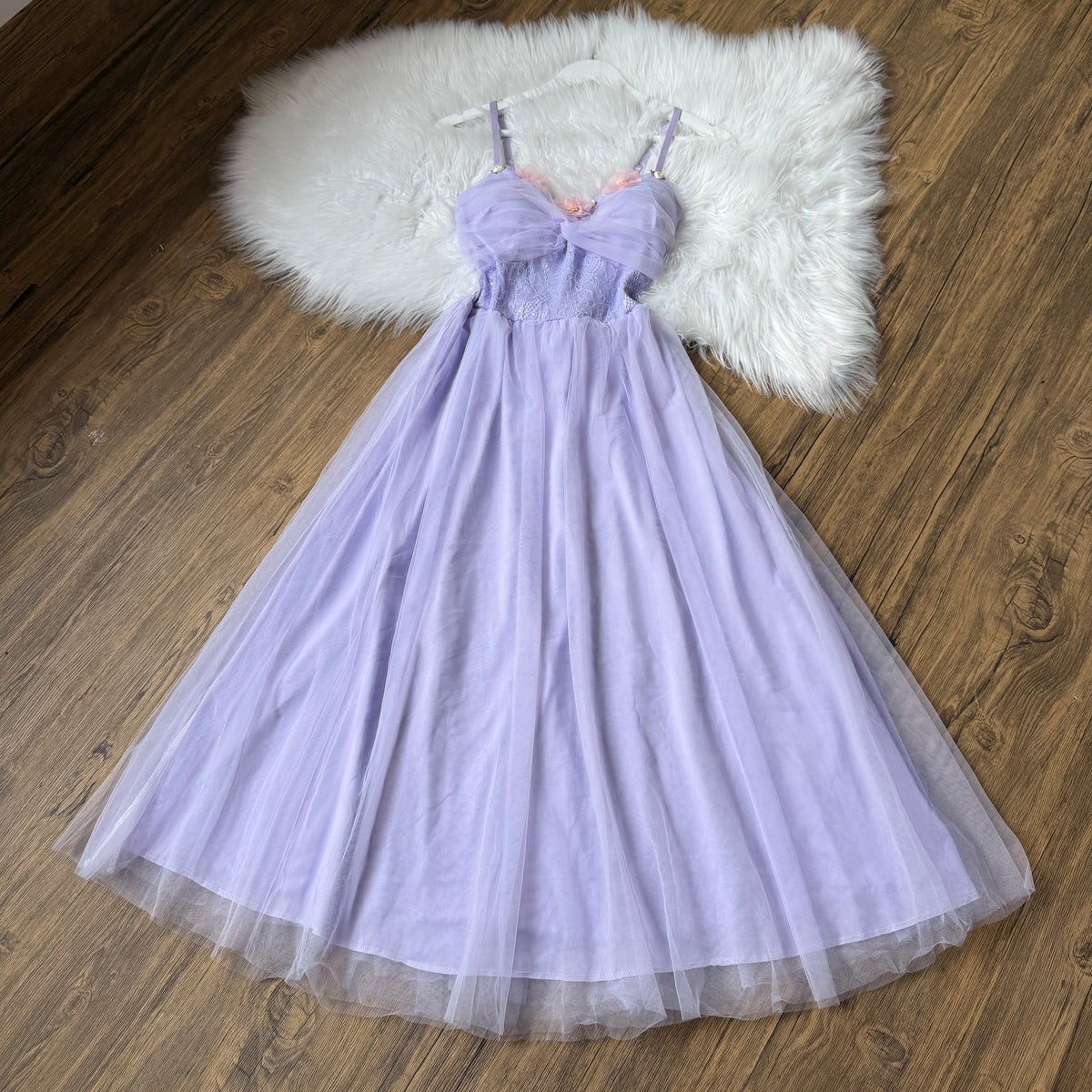 Ethereal Blossom Tulle Gown