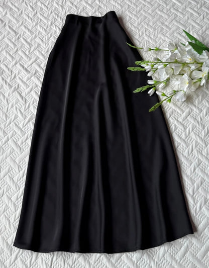 Gorgeous High waist satin skirts