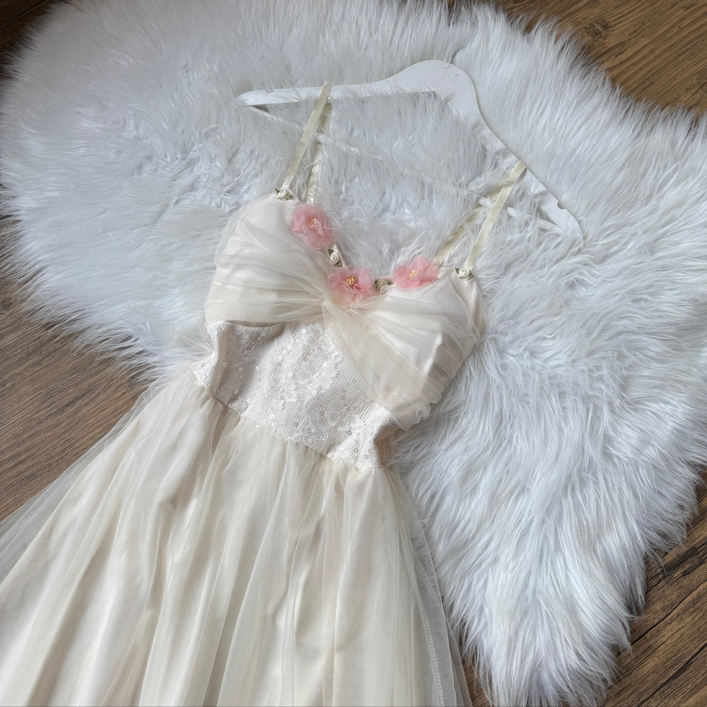 Ethereal Blossom Tulle Gown