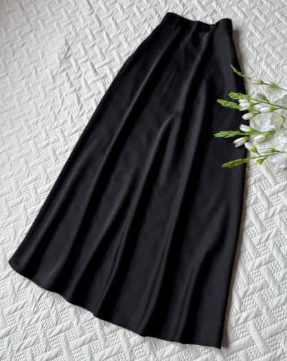 Gorgeous High waist satin skirts