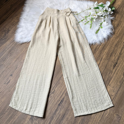High waist linen pants