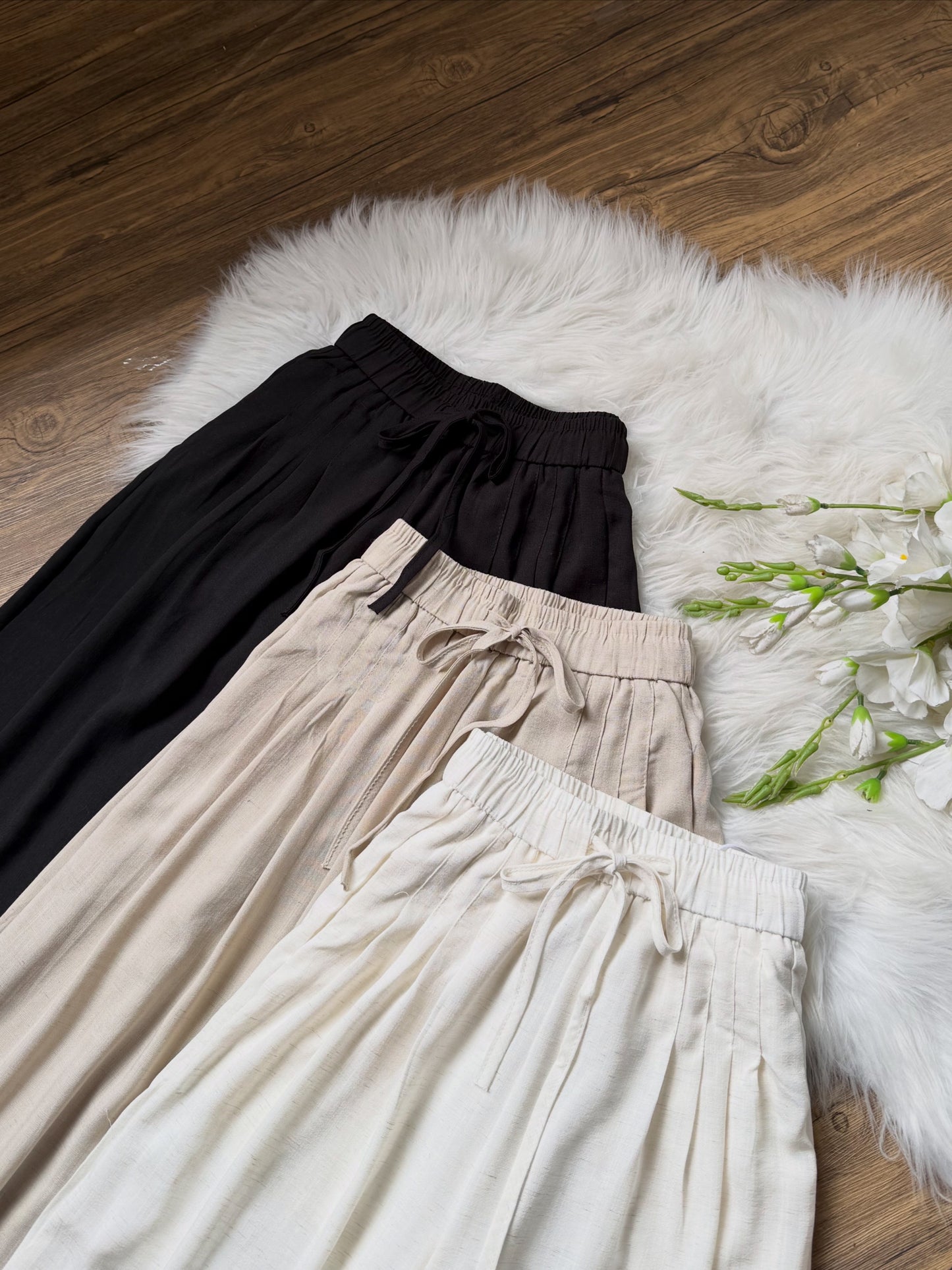 High waist Linen pants