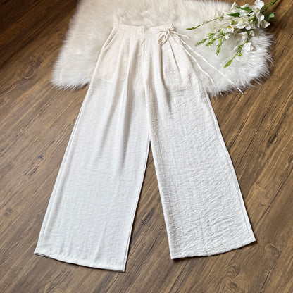 High waist linen pants