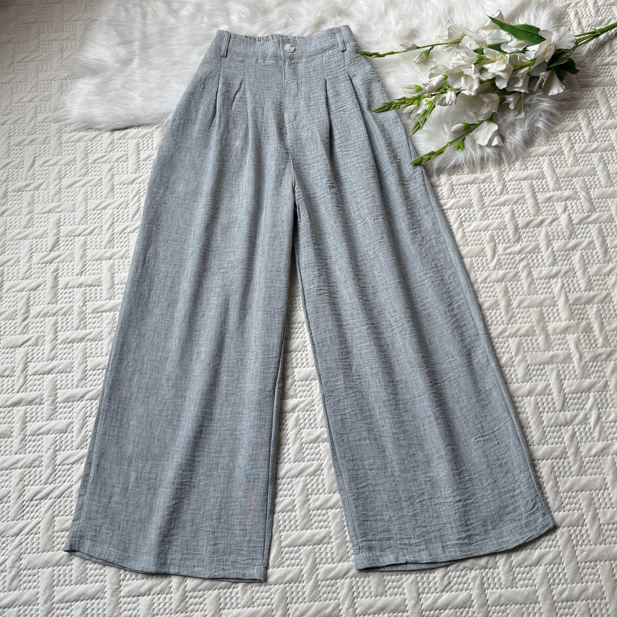 High Waist Linen Pants
