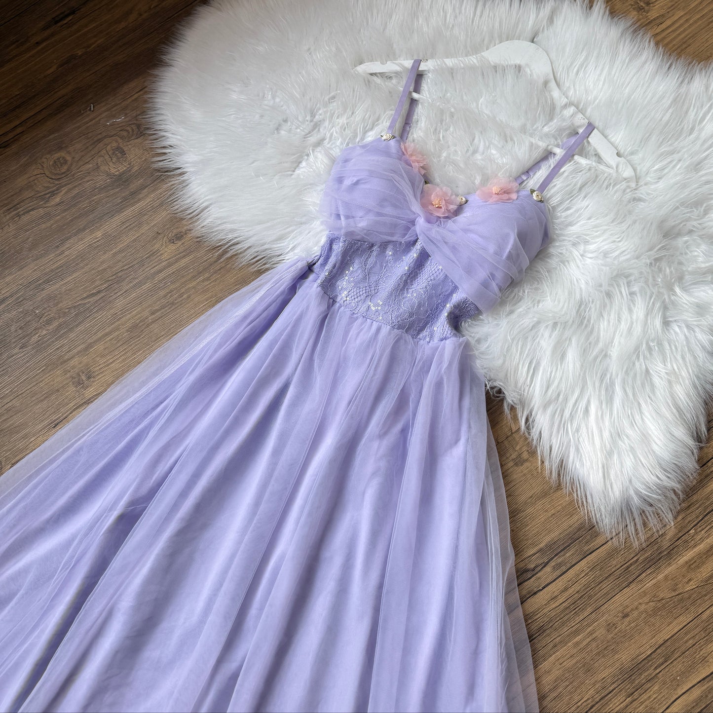 Ethereal Blossom Tulle Gown