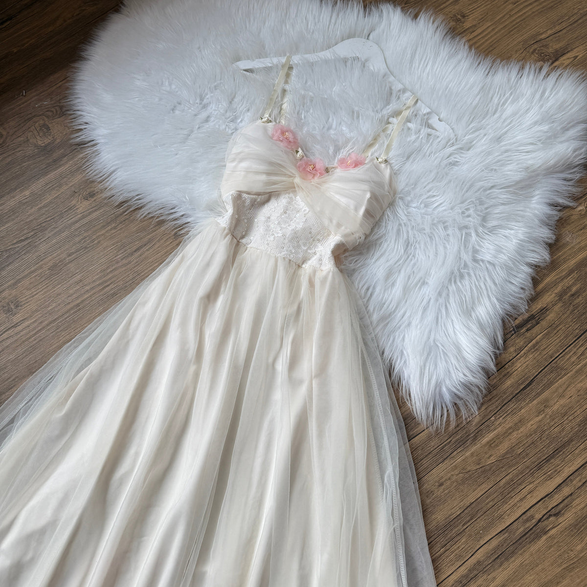 Ethereal Blossom Tulle Gown