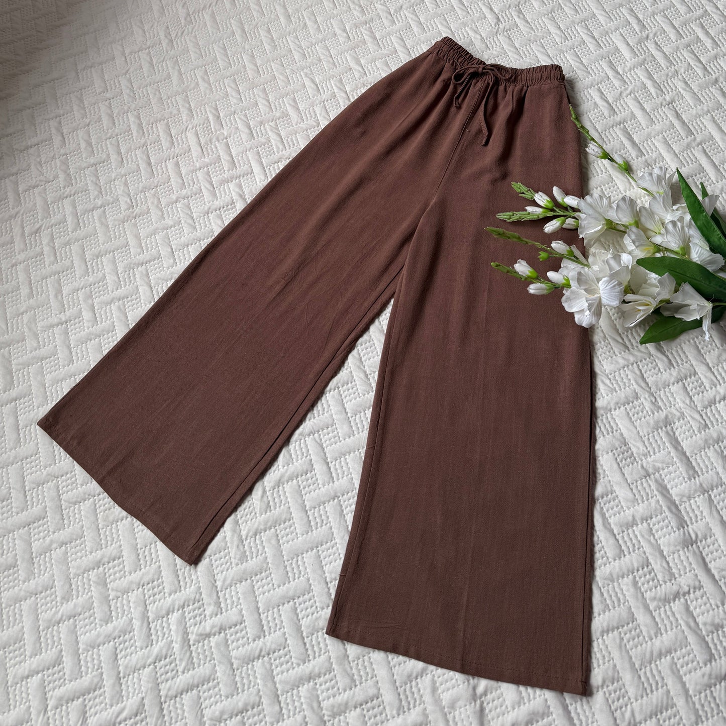 High waist linen pants