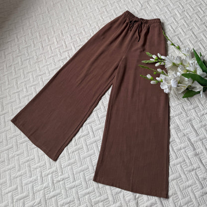 High waist linen pants