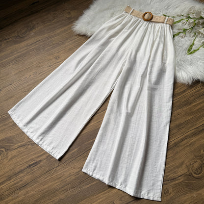 Gorgeous High waist belted Linen pants