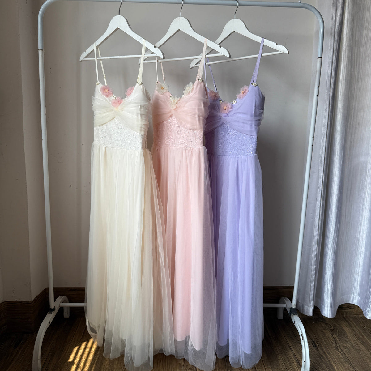Ethereal Blossom Tulle Gown