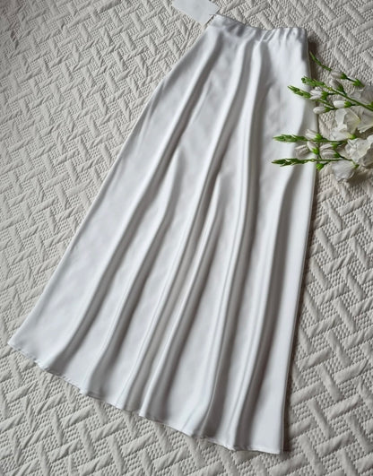 Gorgeous High waist satin skirts